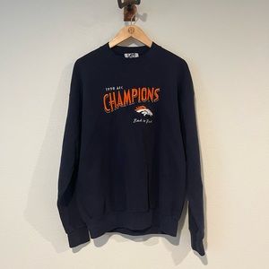 Vintage 1998 Denver Broncos Embroidered Crewneck Sweatshirt